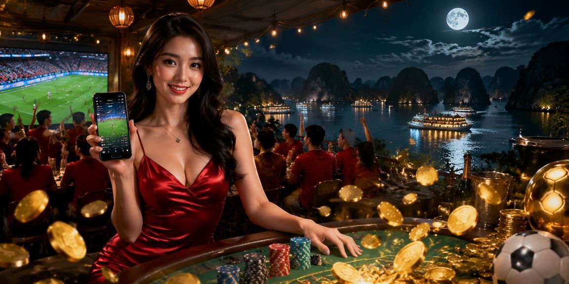 Khung cảnh chơi casino di động tại Hạ Long Bay, Việt Nam