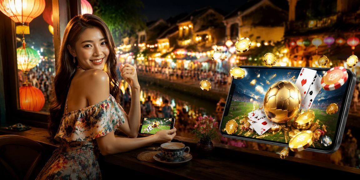 Người dùng Hội An thư giãn với trò chơi bài và jackpot qua điện thoại